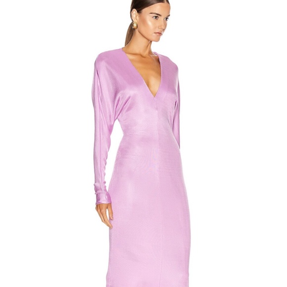 Cushnie Lilac Knit Bodycon Back Cowl Dress - Size 0 - NWOT - Picture 4 of 13